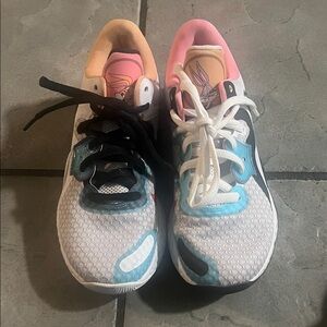 Nike Kids Cartoon Sneakers - Black, White, Pink, Blue